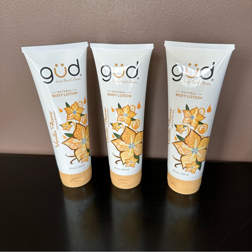 Lot of 3š„ Burt's Bees Gud Natural Body Lotion - Picture 2 of 9